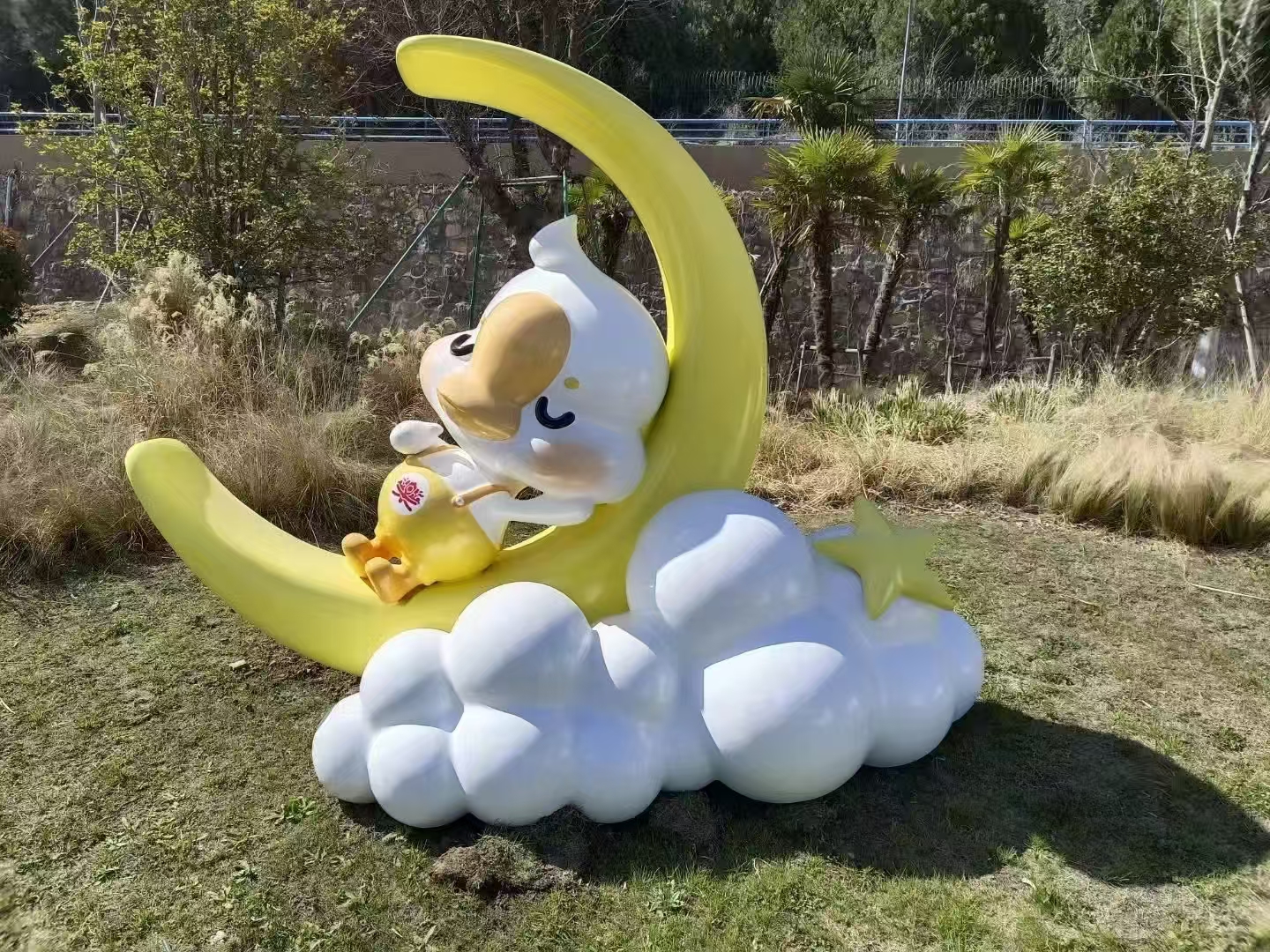 Landscape fiberglass sculpture
