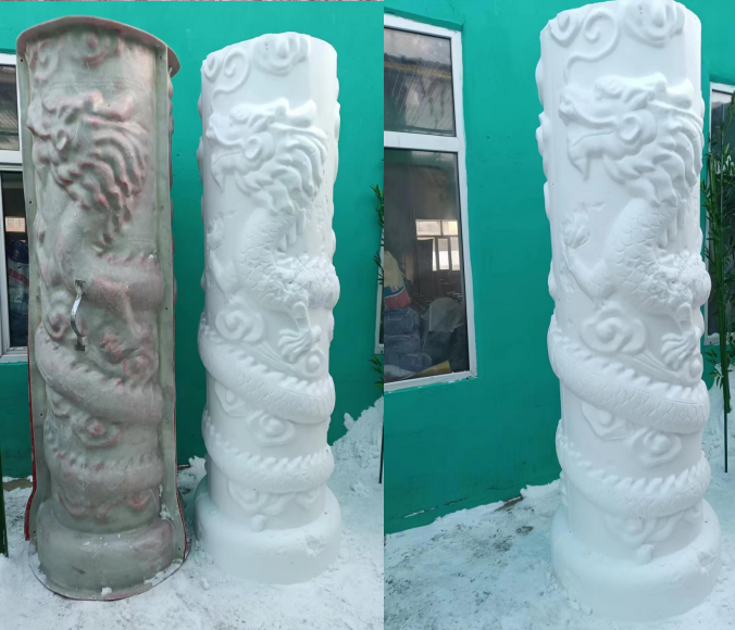 Dragon pillar mold