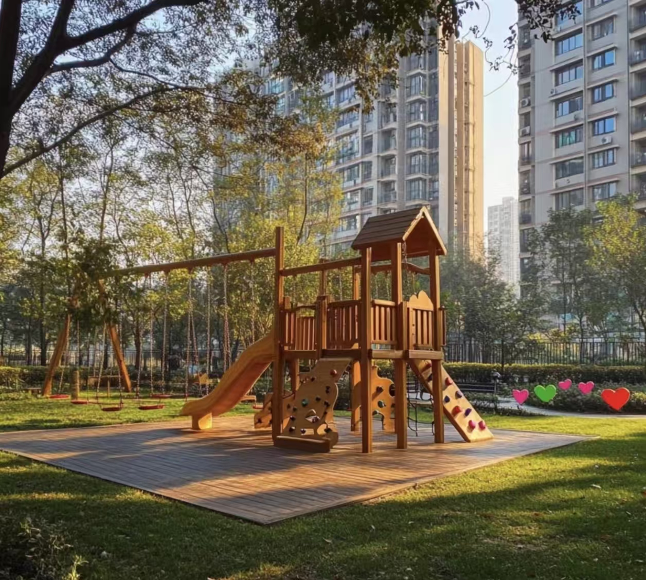 Wooden slide