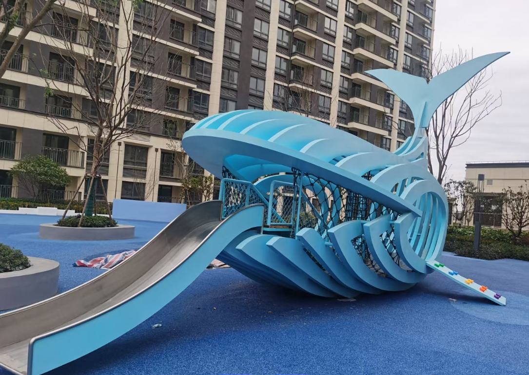 Whale-themed slide
